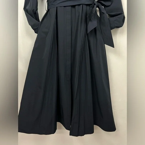 DEREK LAM 10 CROSBY stunning Annette Pleated Shirtdress - Navy 69% off retail - Picture 8 of 13